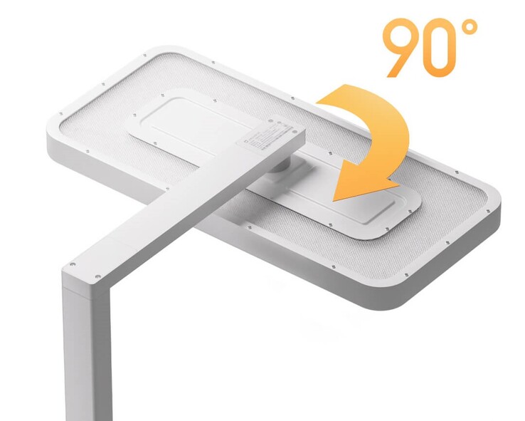 La Xiaomi Mijia Vertical Learning Lamp tiene un cabezal giratorio. (Fuente de la imagen: Xiaomi)