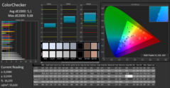 CalMan Color Checker - Antes de la calibración