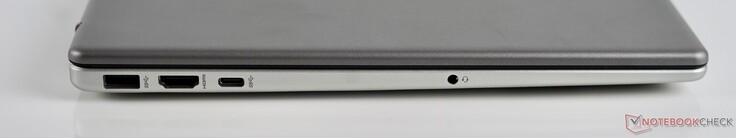 Izquierda: USB-A (5 GBit/s), HDMI 1.4b, USB-C (5 GBit/s), puerto para auriculares