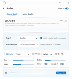 Ajustes de audio