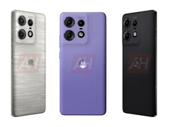 Se rumorea que Motorola ha diseñado el Edge 50 Pro en tres colores de lanzamiento. (Fuente de la imagen: Android Headlines)