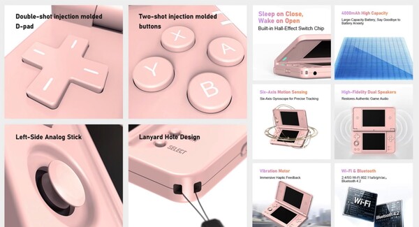 La Anbernic RG DS Plus cuenta con un lápiz óptico integrado.