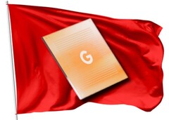 El SoC Tensor de Google parece haber atraído las banderas rojas de un rival que pronto será feroz. (Fuente de la imagen: Google/Unsplash - editado)