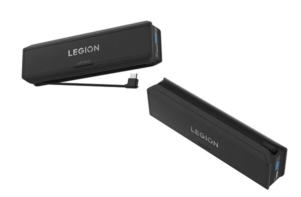 El Power Bank Lenovo Legion Go 65W 12800mAh tiene un cable USB-C desmontable. (Fuente de la imagen: Lenovo)