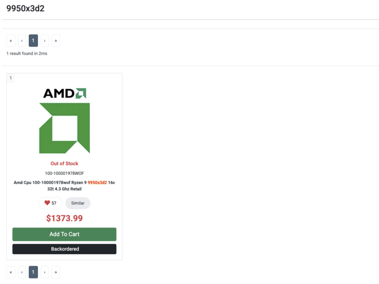 AMD Ryzen 9 9950X3D2 listado en PC-Canada