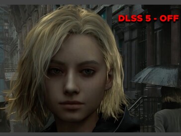 Grace de Resident Evil Requiem durante las secuencias de DLSS off.