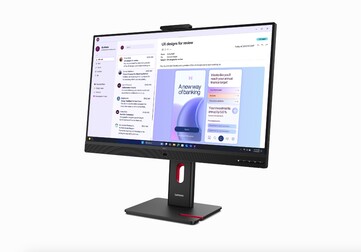 Vista frontal del nuevo monitor Lenovo ThinkVision T32UD.