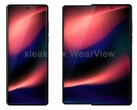Imagen conceptual no oficial de un teléfono enrollable de Samsung basada en una patente estadounidense.