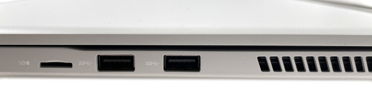 Derecha: lector de tarjetas microSD, 2 USB 3.1 Gen. 1