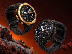 El smartwatch Amazfit T-Rex 3 Pro (arriba) fue mencionado en una reciente actualización de la aplicación. (Fuente de la imagen: Shopee, editado)