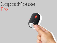 CapacMouse Pro pesa 30 gramos y tiene un botón de desplazamiento sensible a la presión (Fuente de la imagen: Astract Japan - editado)