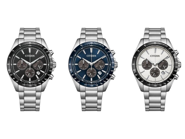 De izquierda a derecha: los relojes Citizen Collection CA4764-57E, CA4766-51L y CA4764-57A