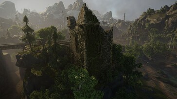 Una imagen que muestra unas ruinas en Elex.