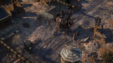 Una imagen que muestra un mech en Iron Harvest.