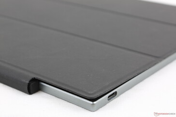 A diferencia de la mayoría de los monitores y tabletas portátiles, el estuche de piel sintética incluido sólo cubre la parte delantera o trasera, no ambas.
