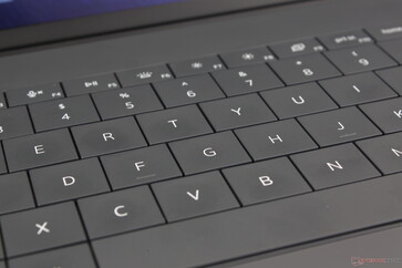 El recorrido y la respuesta de las teclas son menos profundos y más suaves de lo que nos gustaría para fines ofimáticos o multimedia