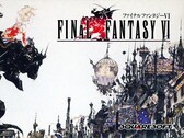 El arte clave original de Final Fantasy VI de 1994, obra de Yoshitaka Amano, con Terra Branford y la ciudad industrial de Vector.