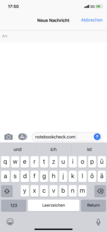Uso del teclado predeterminado en el modo vertical