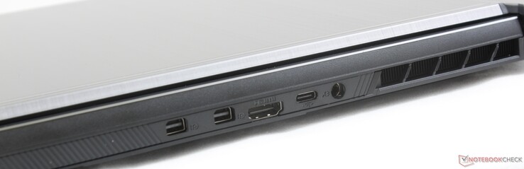 Trasero: 2x Mini-DisplayPort 1.4, HDMI 2.0, USB-C 3.1 Gen1, DC-in