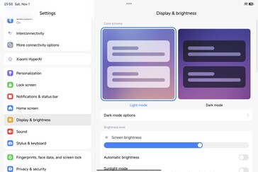 Xiaomi Pad 8 Pro: interfaz HyperOS 3