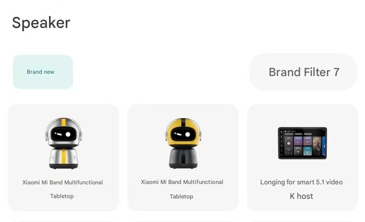 Una captura de pantalla de la aplicación Xiaomi Mijia que muestra el soporte de mesa multifuncional Mi Band. (Fuente de la imagen: Xiaomi Mijia app via Fast Technology, machine translated)
