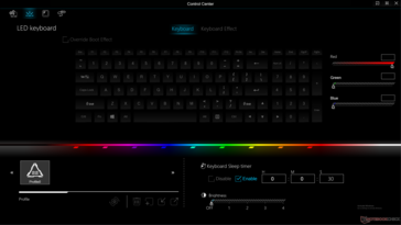 Efectos de teclado RGB por tecla