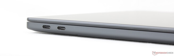 Izquierda: 2x USB-C Thunderbolt 4 con DisplayPort 2.1 + Power Delivery