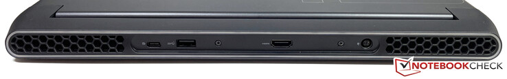Trasera: USB-C 3.2 Gen.1 (DisplayPort ALT-Mode), USB-A 3.2 Gen.1, HDMI 2.1, alimentación