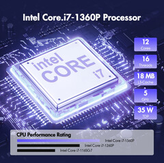 Intel Core i7-1360P ofrece un rendimiento ultrarrápido