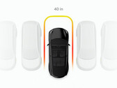 Imágenes de la actualización del sistema Vision Park Assist de Tesla (imagen: Green/Twitter)