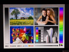 Amplios ángulos de visión de las pantallas OLED