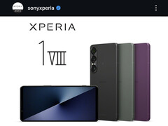 El smartphone fotografiado es el Xperia 1 VII, no el Xperia 1 VIII.