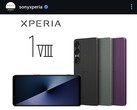 El smartphone fotografiado es el Xperia 1 VII, no el Xperia 1 VIII.