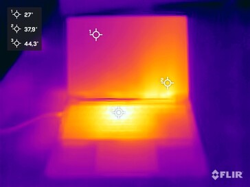 Lado superior durante la prueba de esfuerzo