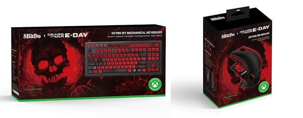 La 8BitDo Gears of War E Day Keyboard and Mouse Collection se lanzará a finales de octubre.