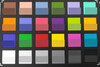 ColorChecker: El color de referencia se muestra en la mitad inferior de cada área de color