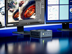 El precio del NucBox M5 Ultra comienza en 249,99 dólares. En la imagen: una foto promocional del mini PC. (Fuente de la imagen: GMK)