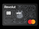 La tarjeta Mastercard de Revolut con LED. Los ojos se iluminan durante el pago.