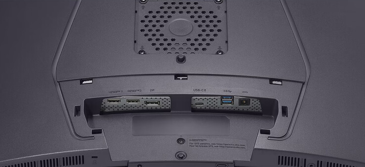 El UltraGear OLED 45GX950A tiene un montón de puertos, incluyendo un puerto USB Tipo-C de 90 W. (Fuente de la imagen: LG)