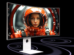 El monitor curvo LG 40U990A-W 5K2K de 39,7 pulgadas viene con conectividad Thunderbolt 5, un hub integrado y altavoces duales de 10 vatios. (Fuente de la imagen: LG)