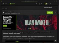 Nvidia GeForce Game Ready Driver 545.84 detalles en GeForce Experience (Fuente: Propia)