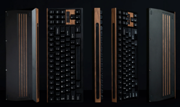Acentos de madera del teclado Soleil. (Fuente de la imagen: CannonKeys)