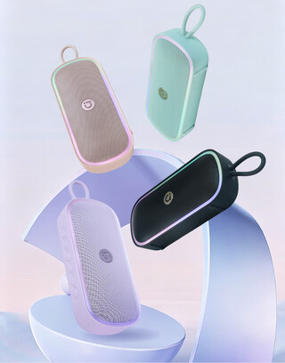 Las cuatro opciones de color del altavoz portátil A-bean SP101