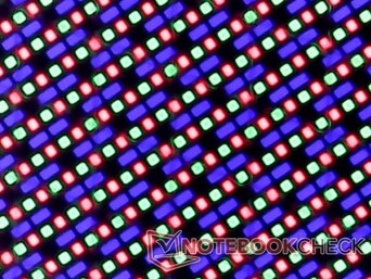 Disposición de subpíxeles RGB OLED