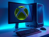 El logotipo de Xbox que se ve en la pantalla de un ordenador para juegos