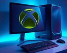 El logotipo de Xbox que se ve en la pantalla de un ordenador para juegos