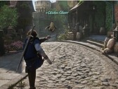 El protagonista de Fable pateando un pollo. (Fuente de la imagen: Xbox en YouTube, captura de pantalla)