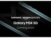El Galaxy M34 está en camino. (Fuente: Amazon IN)