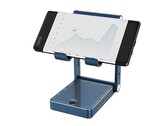 El Expand X viene con una bisagra especial que se despliega para soportar teléfonos, tabletas o consolas portátiles. (Fuente de la imagen: Beelink)