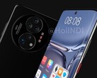 Un nuevo render del Huawei Mate 50. (Fuente: HoiINDI)